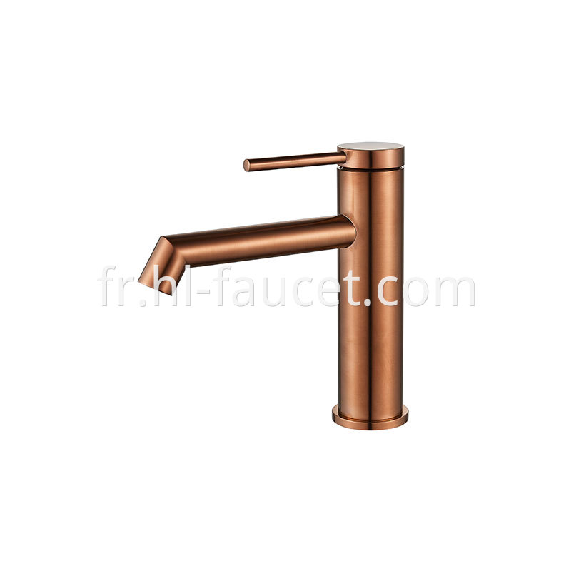 Brushed Rose Gold Taps